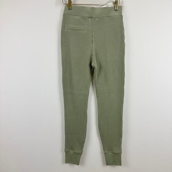 Jonathan Simkhai Matching Set Waffle Knit Loungewear Athleisure Green XS NWT - Picture 9 of 16